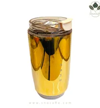 تراول ماگ اسمگ طلایی مدل Smeg-648 گنجایش 240میلی لیتر-سایز کوچک